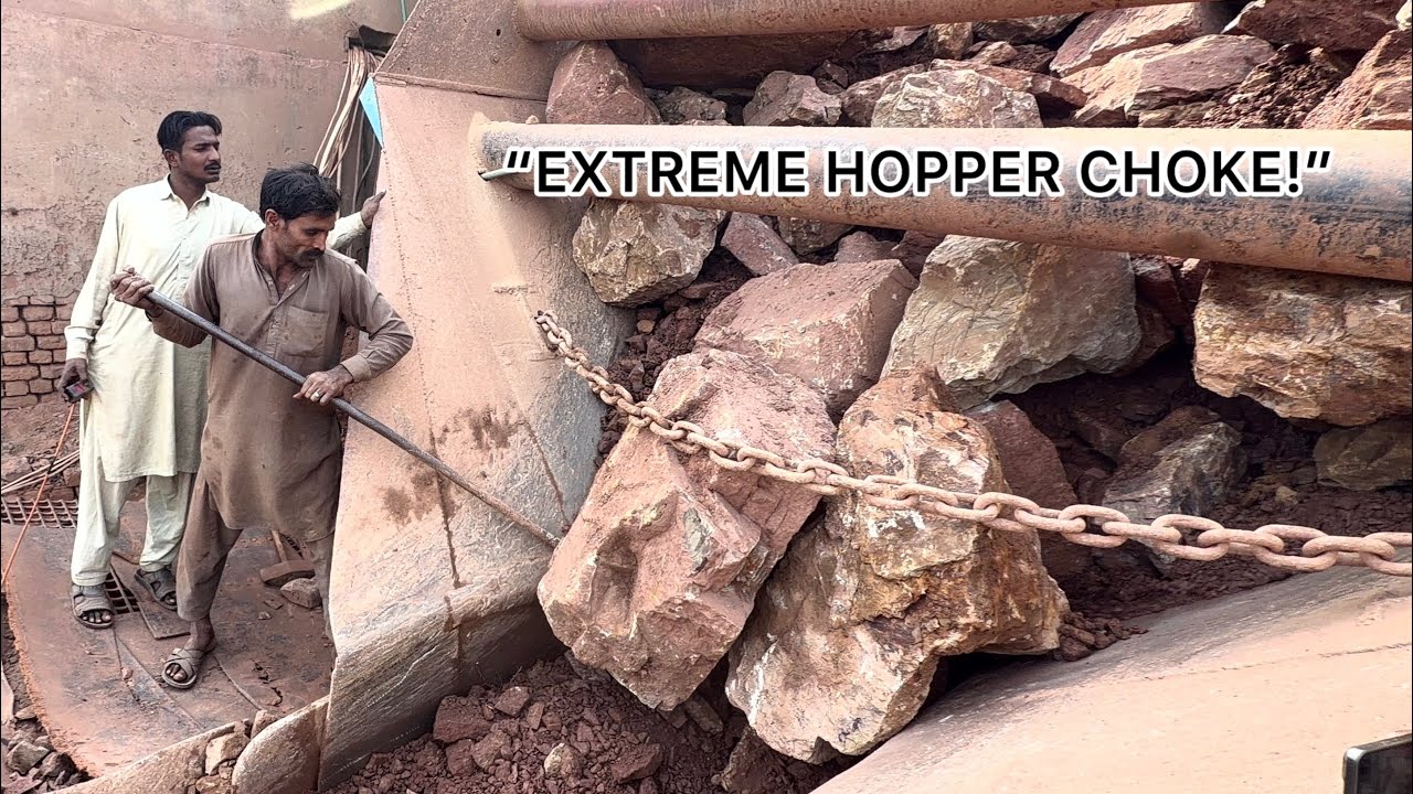 EXTREME Hopper Choke! Giant Hard Rocks Jam the Stone Crusher |RockCrushing 126