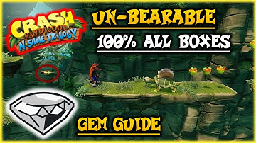 Crash Bandicoot 2 - Un-Bearable: 100% Clear Gem All Boxes Walkthrough