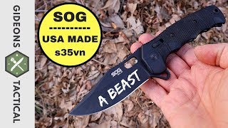 USA Made s35vn Beast! SOG Seal XR Folder