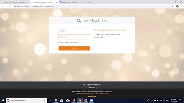How to Log In to Moodle Course