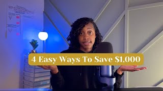 How To Save $1,000 In 3 months REGARDLESS Of Your Income | Ep. 20