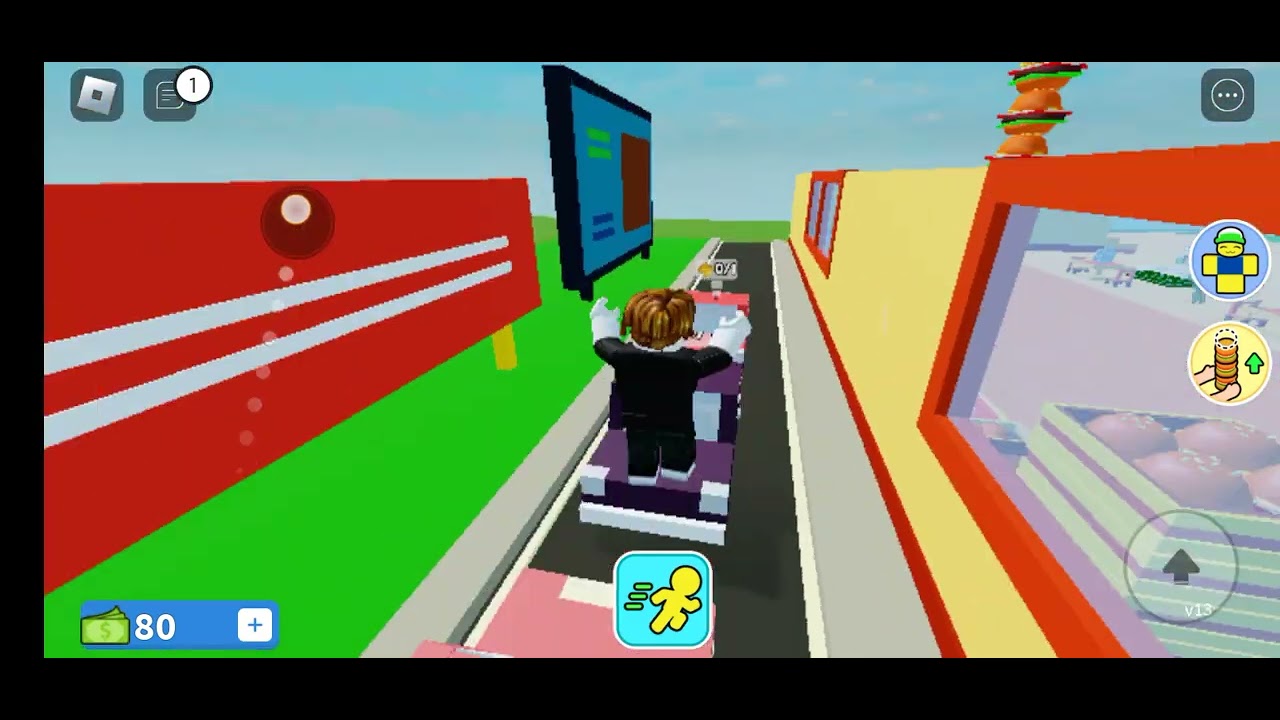 I will play burger tycoon in roblox (PART2) YouTube