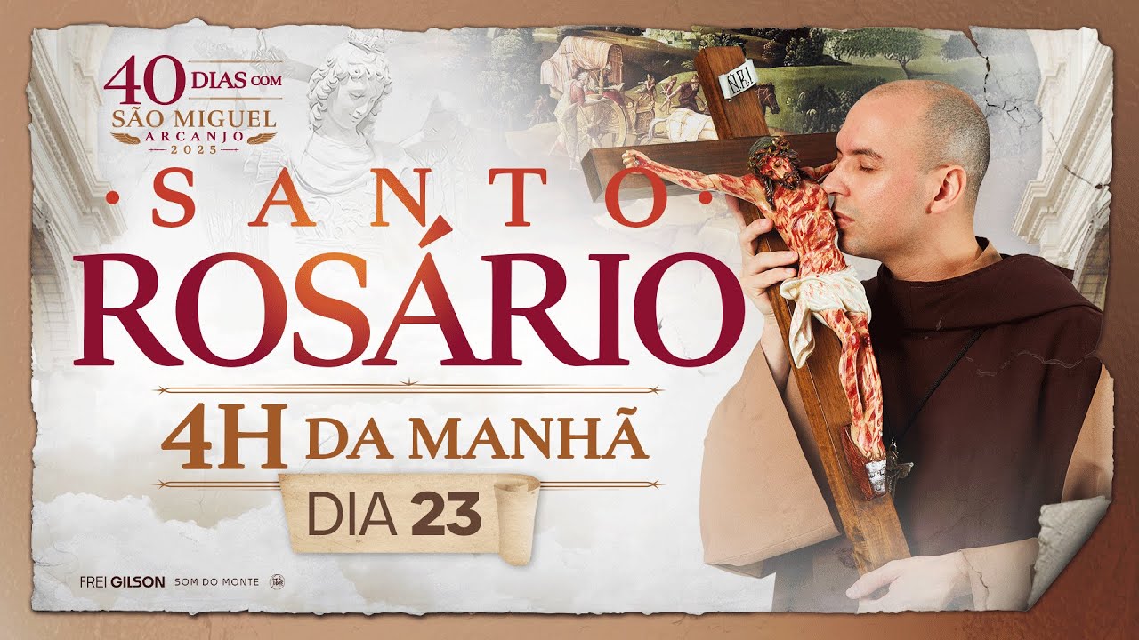 Santo Rosário | 40 Dias com São Miguel Arcanjo 2025 | 03:40 | 09/09 | 23° Dia | Live Ao vivo