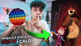 GECE 3'te MAŞA İLE KOCA AYI POP İT ÇALDI !! (Başım Belada)