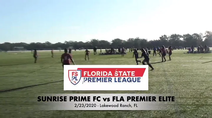 U14 Sunrise Prime FC Y1 vs Florida Premier FC Elit...