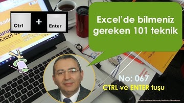 Excel CTRL ve ENTER birlikte kullanımı