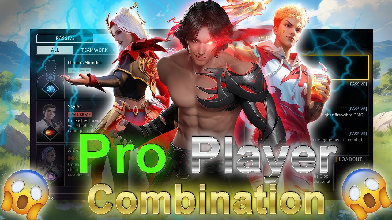 ( AFTER OB52 UPDATE ) BEST CHARACTER SKILL FOR BR RANK || BR RANK BEST CHARACTER COMBINATION