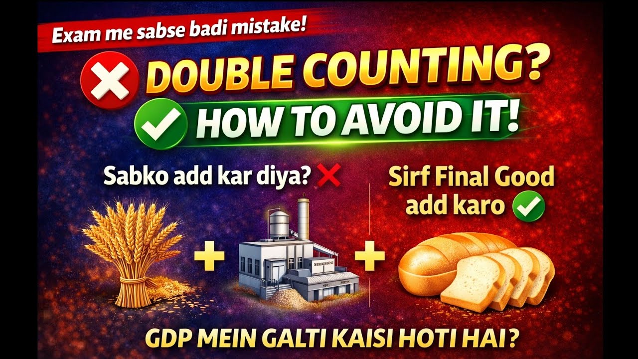 🏆 Double Counting in GDP 🔥 | Sabse Badi Exam Mistake & How to Avoid It! #shorts #viral #youtubefeed 