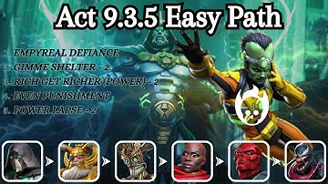 MCOC Act 9.3.5 Easy Path For Completion - The Leader Boss