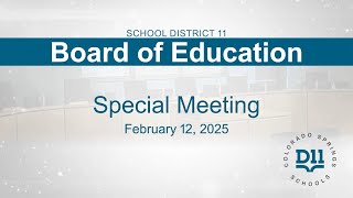 BOE Special Meeting 2 12 25