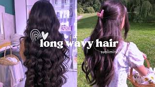 long & wavy hair (2a/2b) ༊*·˚ hair growth subliminal