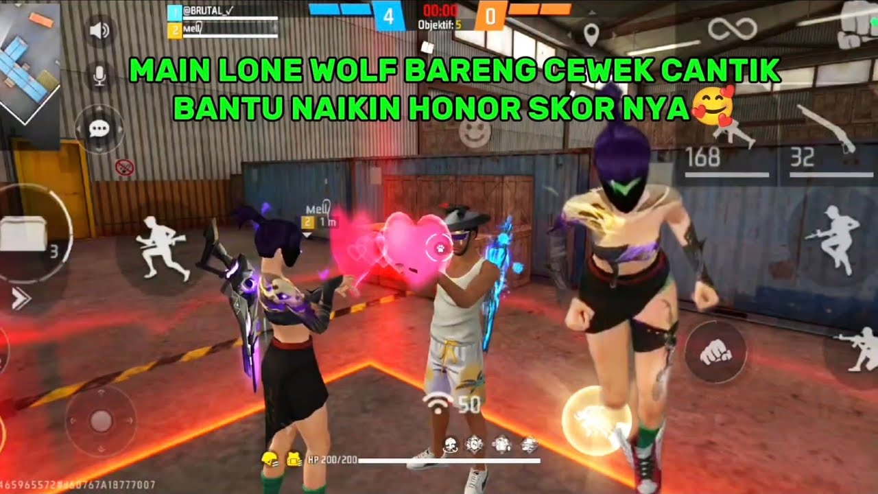 MAIN DI LONE WOLF BARENG CEWEK CANTIK BANTU NAIKIN HONOR SKOR NYA