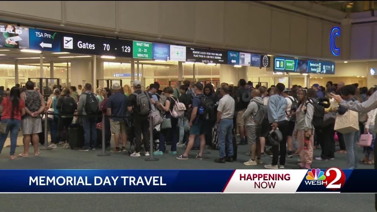 Busy Memorial Day travel day at OIA YouTube
