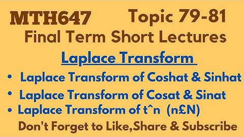 Mth647 lecture 79-81 || mth647 Final term Short Lectures || @LearntoNote  #LearntoNote