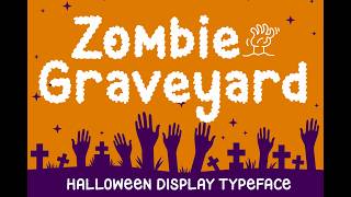 Zombie Graveyard: Distressed Display Font for Halloween Headlines and Decor