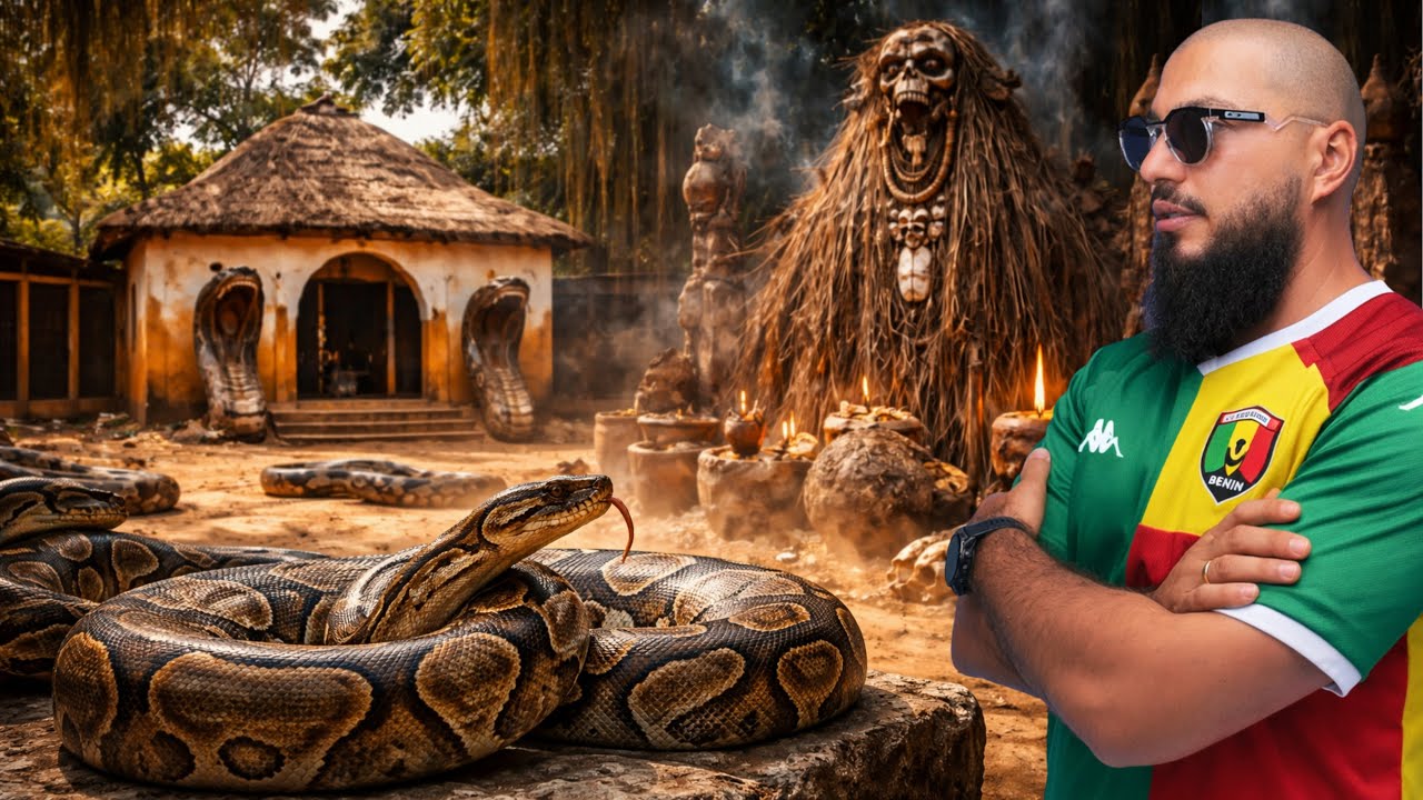 Храм питона — посещение одного из самых необычных храмов в Уиде, Бенин 🇧🇯