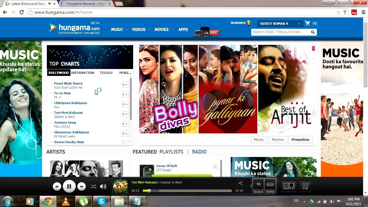 How To Earn Money By Listening Musics On Hungama Com In Hindi - 