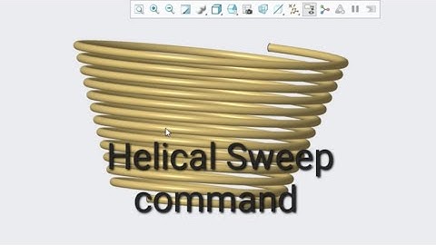 Creo Parametric #10(Helical Sweep command).@IIcadStudio #cad #creo #beginner #video #art #easy.