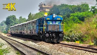 BLEED BLUE WDG 4 Departs !! Enchanting Acceleration and Rhythmic Notch Up Sounds !! Indian Railways