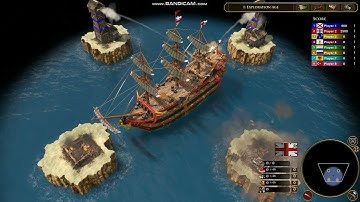 Age of Empires 3 Definitive Edition: Battleship vs 4 Outpost