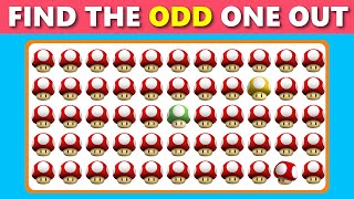 Can You Find the Odd One Out in These Emoji Picture Puzzles? |🍄👀