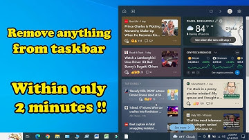 How to Remove the "News and Interests" Widget from the taskbar (Windows 10 20H2) || 2022