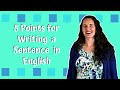 5 points for writing a sentence in english