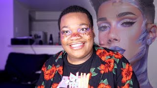 I follow a James Charles makeup tutorial with only audio