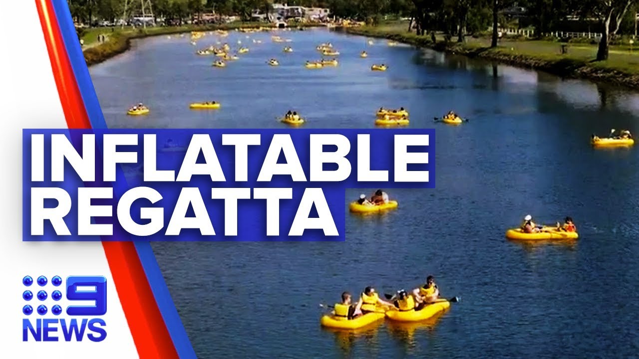 Thousands participate for annual Inflatable Regatta | Nine News ...