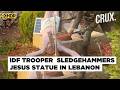'Apology to Every Christian' Israel in Damage Control as Trooper Smashes Jesus Statue In Lebanon |4k