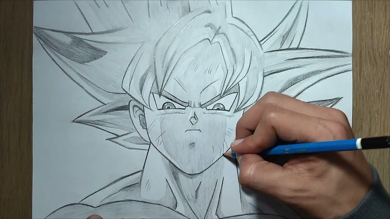 Desenho Goku instinto superior #drawing #viral #goku