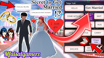 How To Get married in Sakura school simulator || tutorial