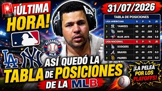 🔥 BREAKING NEWS! This is how the MLB STANDINGS ended TODAY 07/31/2026 😱⚾