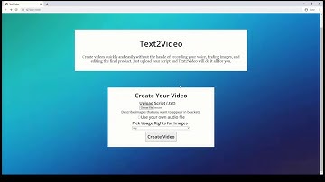 Text2Video Demo