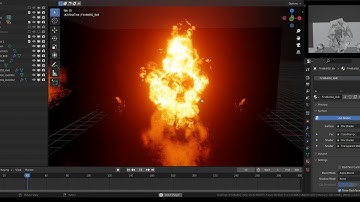 Blender Real time fire and smoke with Geometry Nodes
