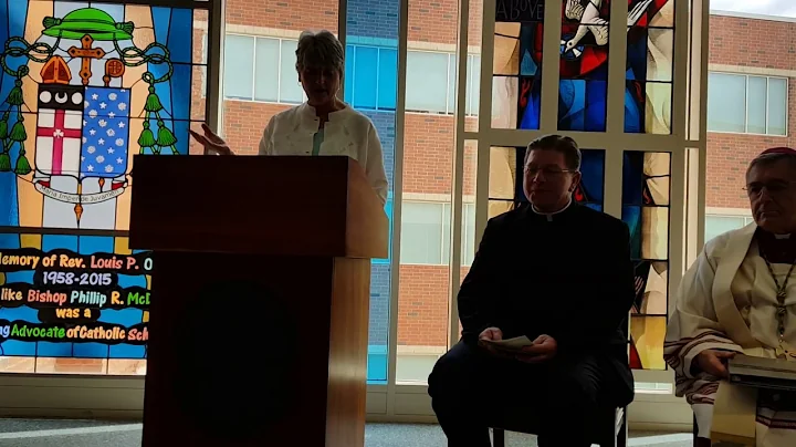 Stained Glass window dedication Fr Louis P Ogden a...