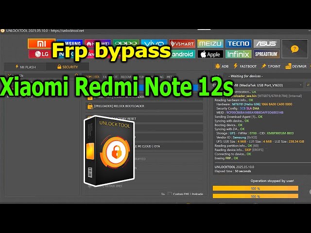 FRP Bypass Google Account Lock Xiaomi Redmi Note 12s with