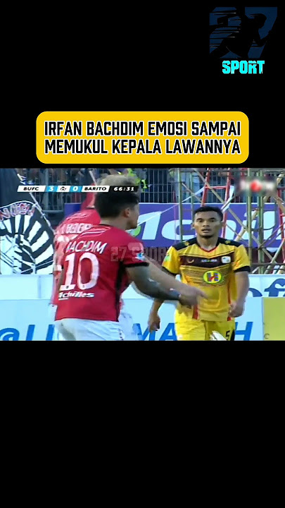 Irfan Bachdim emosi sampai memukul kepala lawannya #irfanbachdim #baliunited