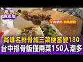 高雄名排骨加三菜便當變180元！台中排骨飯僅兩樣菜150 人潮依舊【民怨調查局】