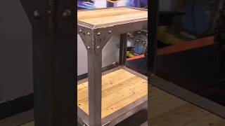 Custom Metal Table Build Adding Power Outlets