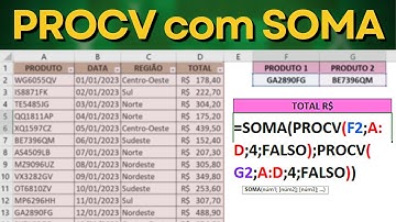 PROCV com SOMA | Como fazer para juntar funções e fórmulas no Excel