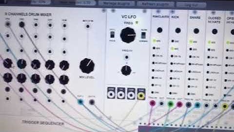 Autodafe Drum kit for VCV Rack on Linux