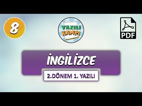 8.Sınıf İngilizce | 2.Dönem 1.Yazılıya Hazırlık