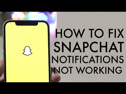 How To Fix Snapchat Notifications Not Working!