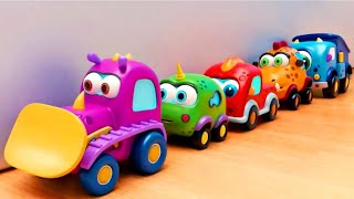 Mocas Little Monster Cars Cartoons Full Episodes. Vehicles & An Aquarium. Toy Cars & Trucks For Kids