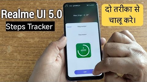 Realme UI 5.0 Two methods enable step tracker | Step count in realme mobile