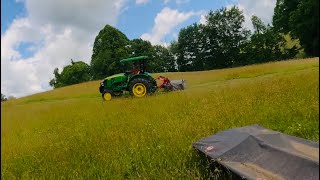 Covering Some Acreage with 2 Disc Mowers!