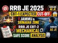 RRB JE 2025 CBT-1 Expected Cut-Off 😱 Jammu &amp; Srinagar Zone | RRB JE CBT-2 Mechanical Safe Score 🔥 