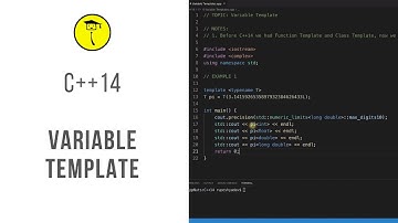 Variable Template In C++