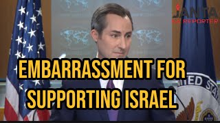 US official Matt Miller embarrassed over blind support to Israel on ICC warrant | Janta Ka Reporter